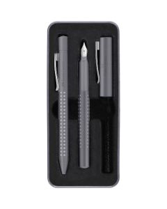 FABER CASTELL Set grip 2010 hemijska olovka+naliv pero M dapple gray 201529 - 201529