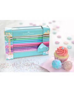 FABER CASTELL Drvene bojice i rezač Sparkle Grip, set 1/20 201641 - 201641