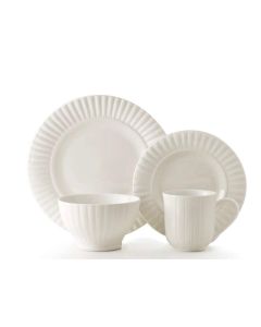 THOMSON Servis za ručavanje 16/1 beli rebrasti