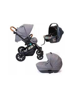 PUERRI Kolica za bebe Trio sistem Diamond dark grey - 201951