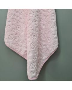 DEKOR DOM Ćebe CB EMBOSS BABY BLANKET - PEMBE