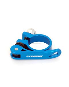 ZOOM Šelna sedalne cevi Al. CROSSER 318Q 31.8MM Blue /1 pcs. - 3314-1