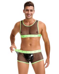 Zeleni komplet muški seksi veš