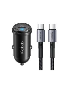 MCDODO Auto Punjač CC-7493, 30W USB-C + KABL TIP-C NA TIP-C, 1,2m