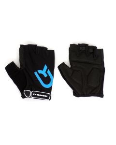 TOUR DE FRANCE Rukavice CROSSER CR-6028 SHORT FINGER L black/blue - 3475-1-1