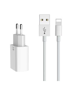 MCDODO Kućni Punjač CH-6720 SET DUAL USB-A + Kabal Lightning, 1m - 37789-1