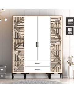 HANAH HOME Ormar Kumsal PTP, braon/bela