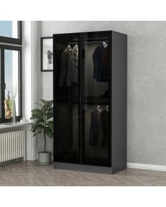 HANAH HOME Garderober Kale Glass Anthracite 190 - 203808