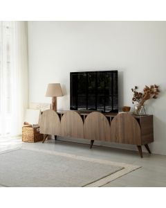 HANAH HOME TV polica Mesta Walnut v2 - 204078