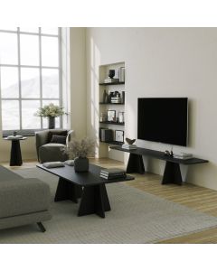 HANAH HOME TV polica Mushroom, crna - 204119
