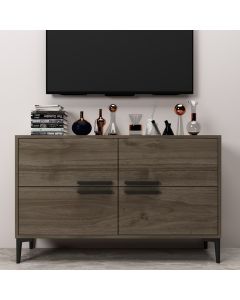 HANAH HOME TV polica Ctn Walnut - 204129
