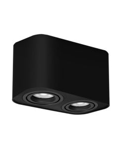 Rabalux Ugradna i nadgradna rasveta Kobald GU10 2x MAX 42W mat crno (2053) - 2053-1
