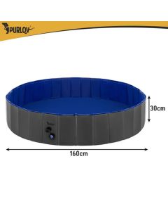 Purlov Sklopivi Bazen za Pse 160x30cm