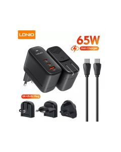 LDNIO Kućni punjač sa adapterom Q366 GaN 65W - 208768