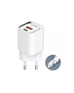 Kucni punjac LDNIO A2317C, 3.6A, QC3.0 18W, PD 30W sa Type C kablom beli - 208804
