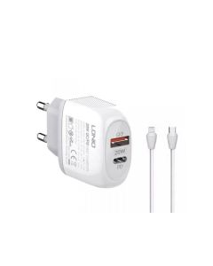 LDNIO Kućni punjač sa USB-C na lightning kablom 20W A2316C - 208809