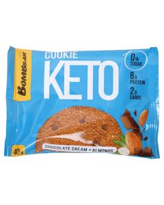BOMBBAR Keto cookie, nepreliveni cookie Čokolada - Badem 40g - 208-1-1