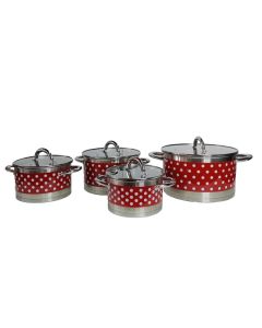 Excellent Line Jumbo Set Lonci 8 delova EL-8TF - Crvena