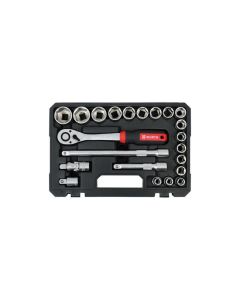 WURTH Set nasadnih ključeva 1/2'' 6ugaoni Red Stripe 22kom - 5763112022