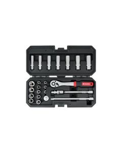 WURTH Set nasadnih ključeva 1/4''6ugaoni Red Stripe 24kom - 5763114024