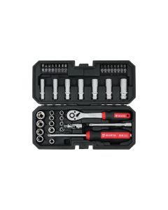 WURTH Set nasadnih ključeva 1/4'' 6ugaoni Red Stripe 40kom - 5763114040