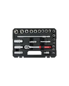 WURTH Set nasadnih ključeva 3/8'' 6ugaoni  Red Stripe 24kom - 5763138024