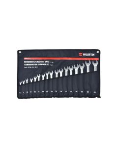 WURTH Set okasto-viljuškastih ključeva OK 6-22 Red Stripe 17kom - 5754101917