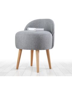 ATELIER DEL SOFA Tabure sa naslonom Corvile, siva