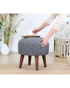 ATELIER DEL SOFA Tabure Deff, siva