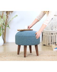 ATELIER DEL SOFA Tabure Deff, plava