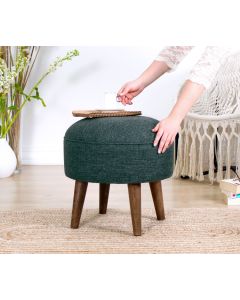 ATELIER DEL SOFA Tabure Deff, siva/zelena