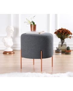 ATELIER DEL SOFA Tabure Copper 47, tamnosiva