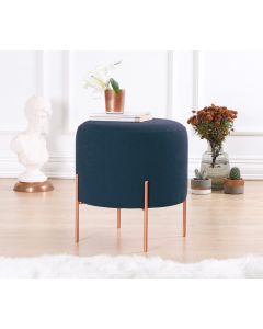 ATELIER DEL SOFA Tabure Copper 50, tamnoplava