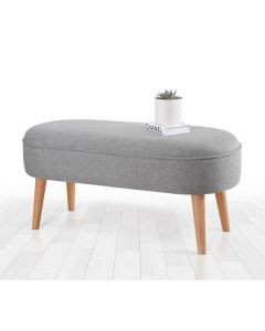 ATELIER DEL SOFA Tabure Lednok, siva