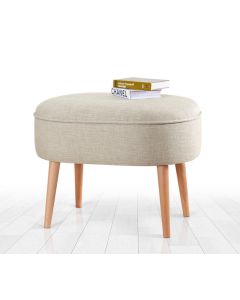 ATELIER DEL SOFA Tabure Timoon, krem