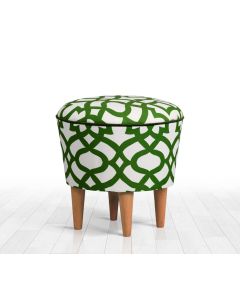 ATELIER DEL SOFA Tabure Moss, zelena/bela