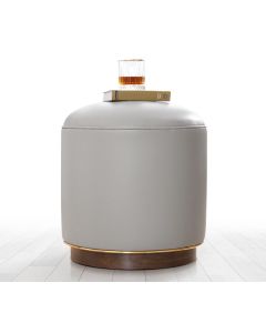 ATELIER DEL SOFA Tabure Milotte, siva