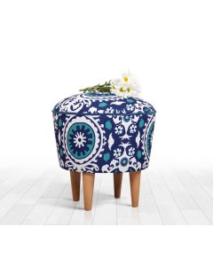 ATELIER DEL SOFA Tabure Sky, plava/bela