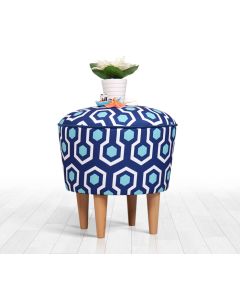 ATELIER DEL SOFA Tabure Sky v2, plava/bela