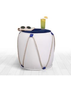 ATELIER DEL SOFA Tabure Fora v2, plava/bela