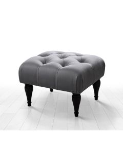 ATELIER DEL SOFA Tabure Floral, siva