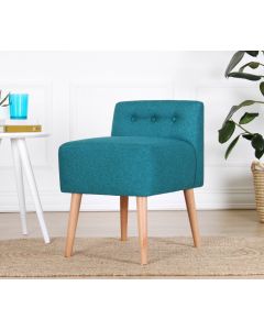 ATELIER DEL SOFA Tabure sa naslonom Moouv 9106, petrol zelena