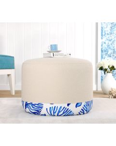 ATELIER DEL SOFA Tabure Lagone 8850, krem/plava