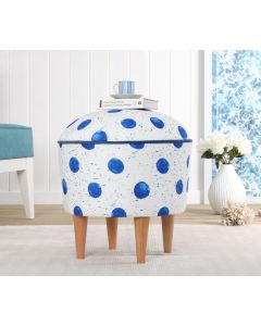 ATELIER DEL SOFA Tabure Rakamoz 8857, plava/bela