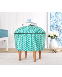 ATELIER DEL SOFA Tabure Rakamoz 8858, zelena/bela