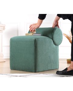 ATELIER DEL SOFA Tabure Linburg Puf, zelena