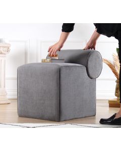 ATELIER DEL SOFA Tabure Linburg Puf, siva