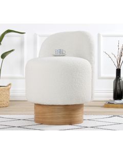 ATELIER DEL SOFA Tabure Monre Teddy, bela