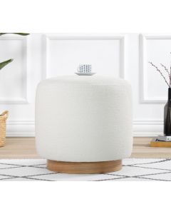 ATELIER DEL SOFA Tabure Cheriton Puf, krem
