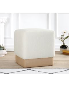 ATELIER DEL SOFA Tabure Borgot, krem